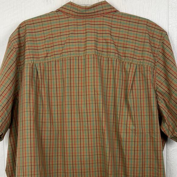 KingSize Shirt Men's 4XL Big,  Multicolor Plaid Button Down Short Sleeve Shirt - Picture 3 of 5